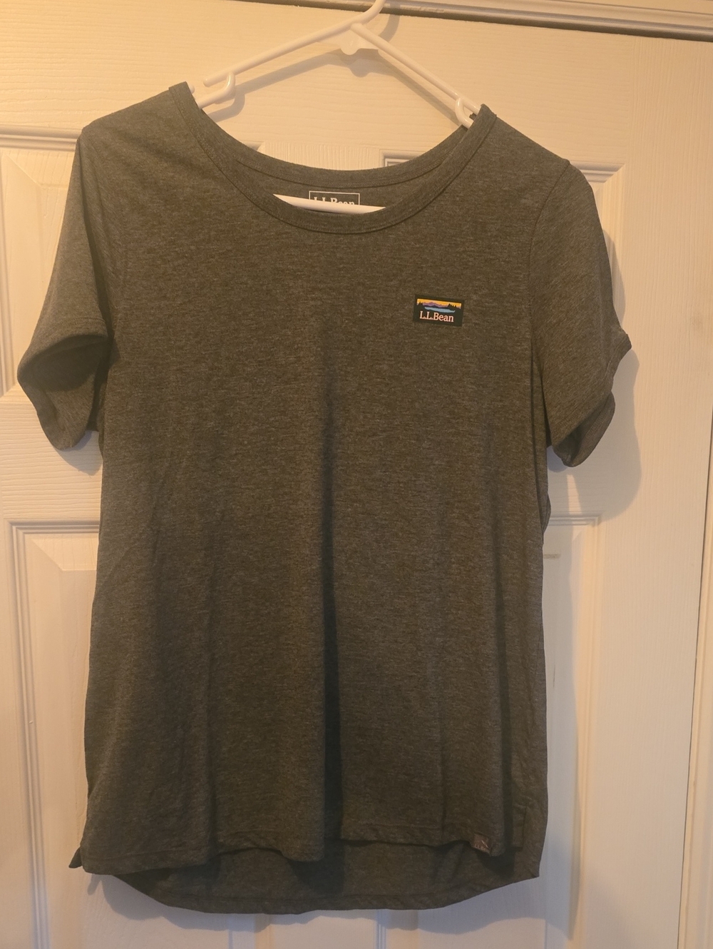 L.L. Bean Womens Gray Short-Sleeve Tee